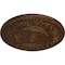 Ekena Millwork Rose Ceiling Medallion (Fits Canopies up to 13 1/2"), 33 7/8"OD x 2 3/8"P, Root Beer Crackle CM33RORBC - alternate 2